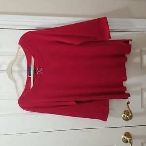 3/$15 Karen Scott red shirt sz 0X